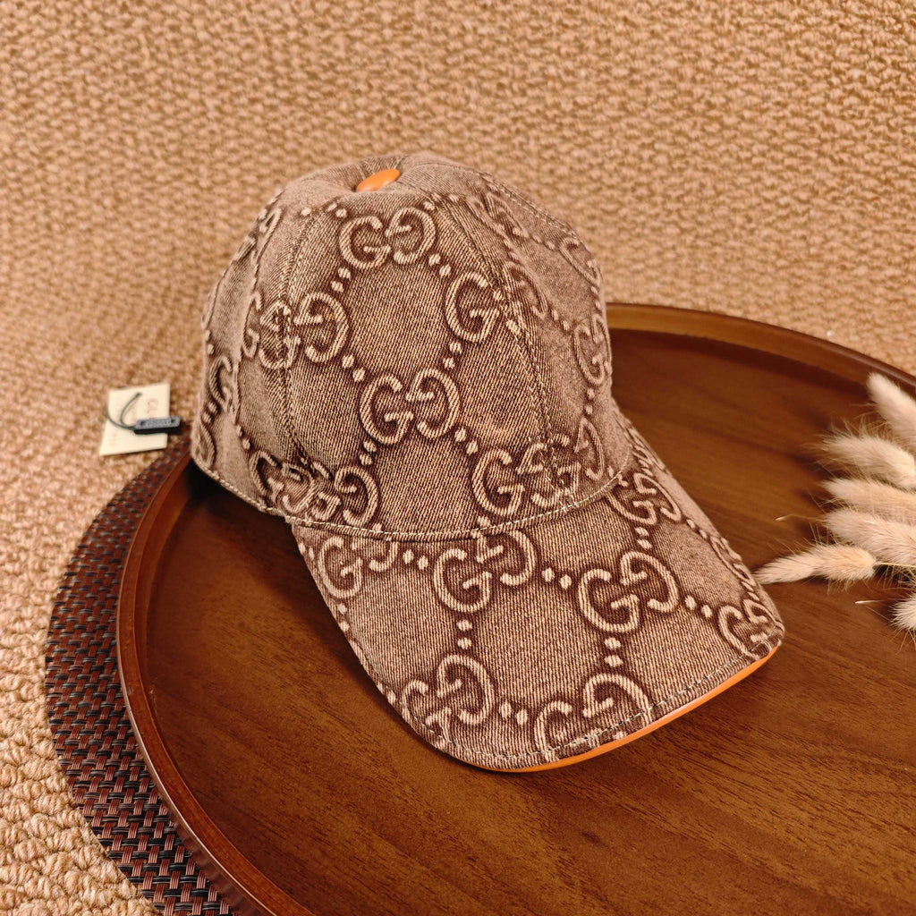 Gucci Denim Baseball Cap(gold)